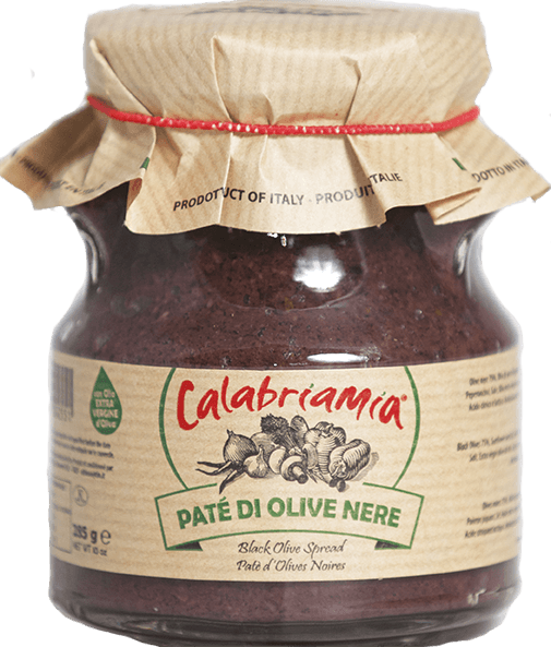 Black Olives Spread with Extra Virgin Olive Oil by CalabriaMia - 10 oz SAUCE CALABRIA MIA 