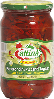 Calabrian Cut Hot Chili Pepper "I Contornelli" by Attina' 34oz - [Premium Italian Food at Home ]