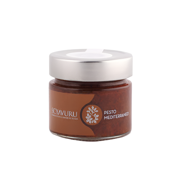 Mediterranean Pesto, by Scyavuru'  5.6 oz - [Premium Italian Food at Home ]