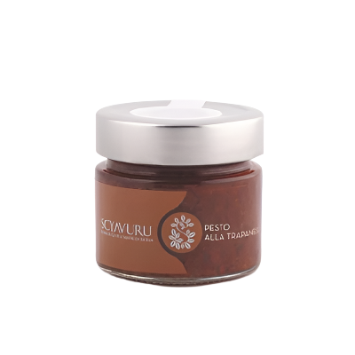 Sicilian Trapanese Pesto, by Scyavuru'  5.6 oz - [Premium Italian Food at Home ]