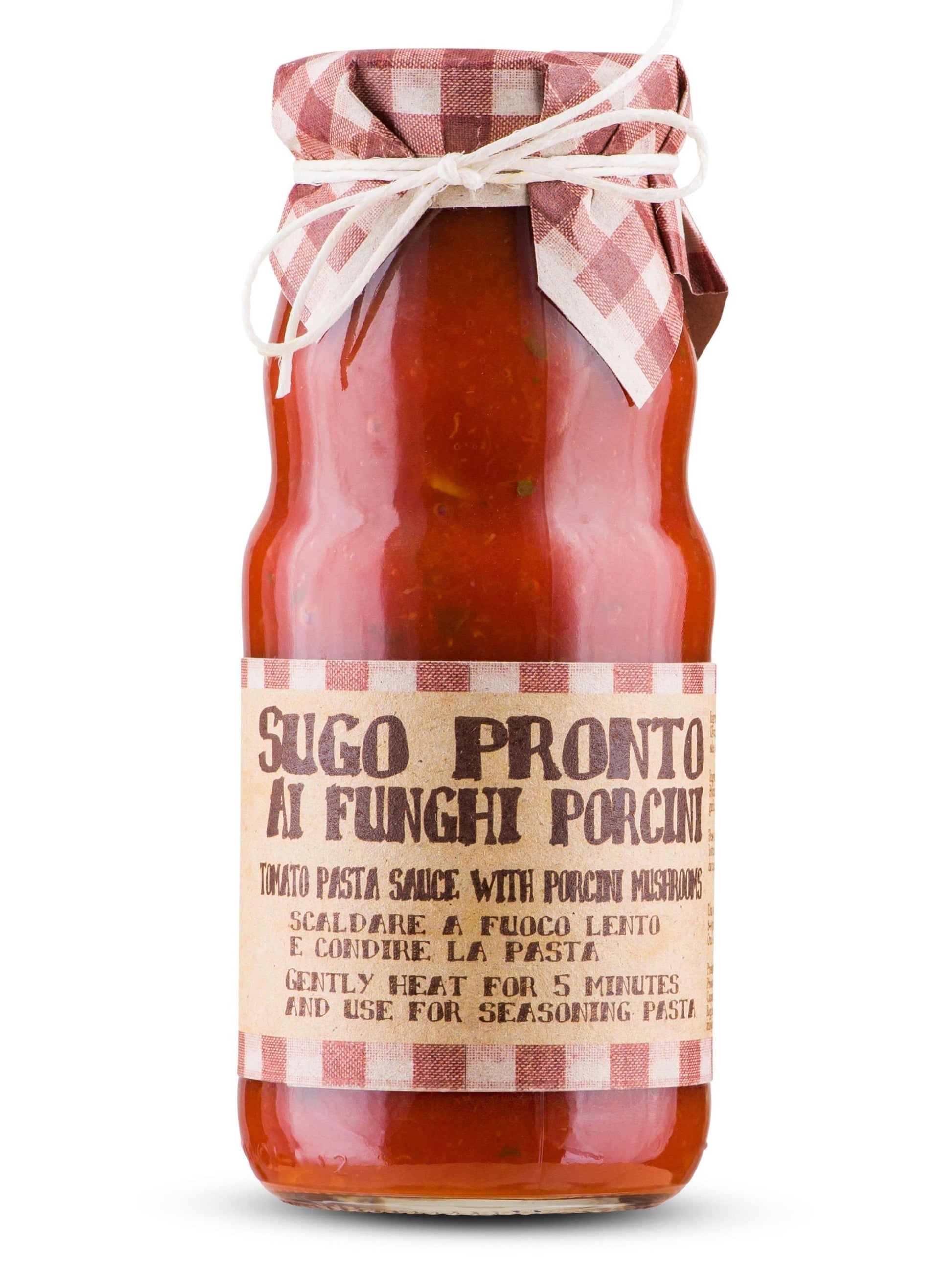 Ready Tomatoes Porcini Mushroom Sauce By Casarecci Di Calabria 360gr - [Premium Italian Food at Home ]