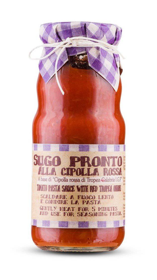 Ready Tomato Sauce With Red Tropea Onions By Casarecci Di Calabria 360gr - [Premium Italian Food at Home ]