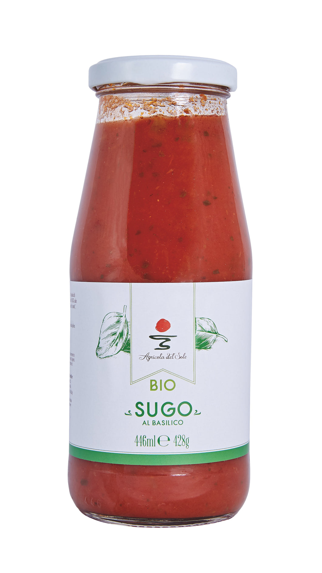 Organic Tomatoes Sauce with Basil by Agricola Del Sole, 428 grams