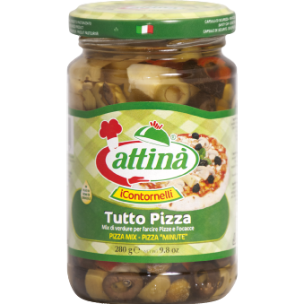 Vegetables Mix for Pizza "Pronto Pizza" by Attinà - 9.8 oz