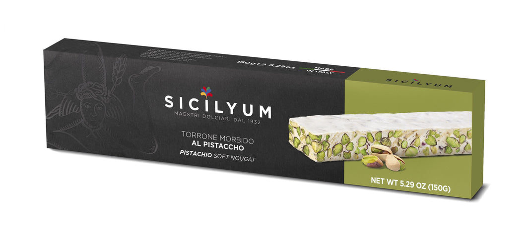 Sicilyum, Soft Nougat With Sicilian Pistachio Torrone, by Dais 5.29 oz