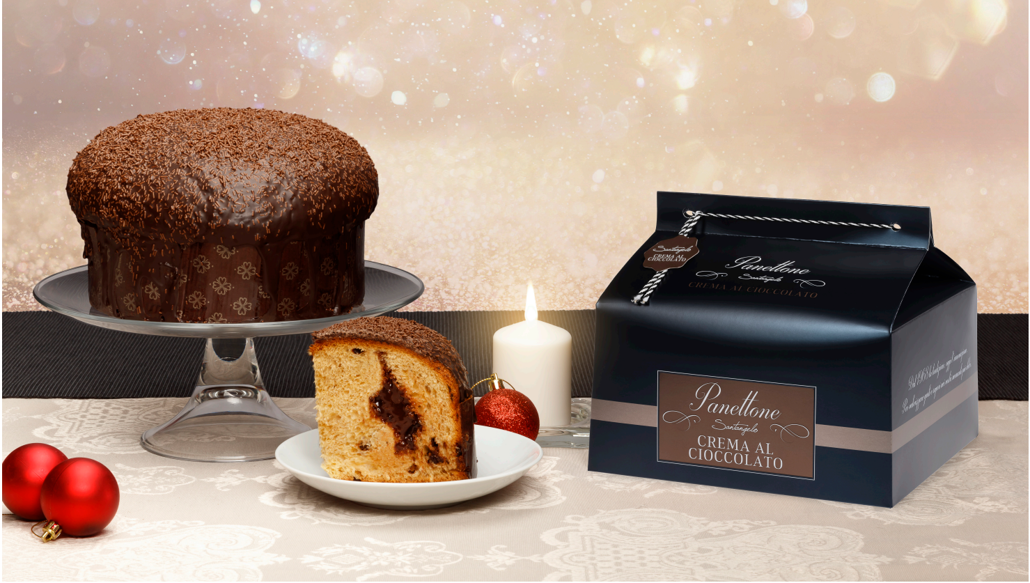 Premium Panettone Chocolate cream, by Santangelo 900gr