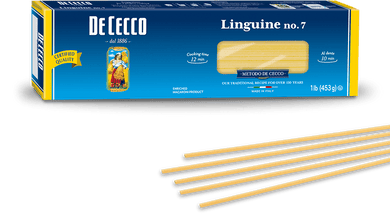 Linguine Pasta from Italy by De Cecco no. 7 - 1 lb - [Premium Italian Food at Home ]