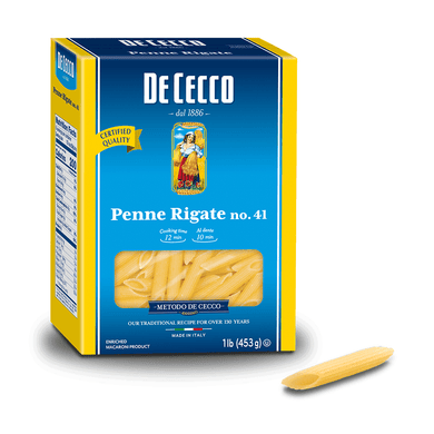 Penne Rigate Pasta from Italy by De Cecco no. 91 - 1 lb - [Premium Italian Food at Home ]