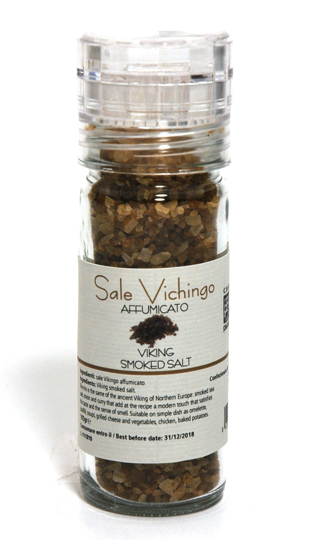 Viking Smoked Salt Grinder, by Casale Paradiso 105 gr