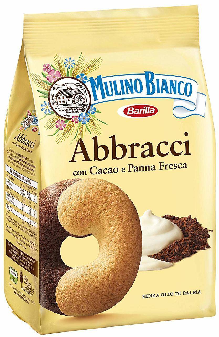 Abbracci Cookies, by Mulino Bianco  12.3 oz - [Premium Italian Food at Home ]