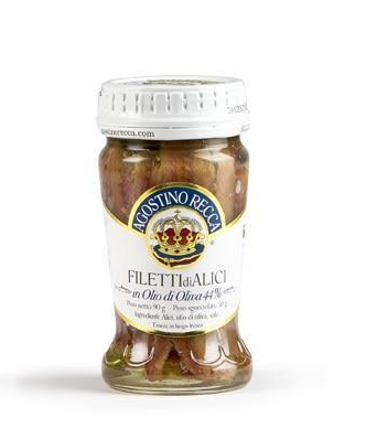 Anchovy Fillets In Olive Oil, by Agostino Recca 3.2 oz