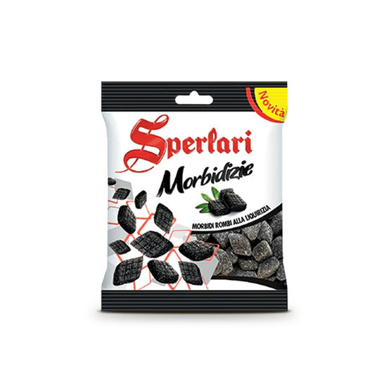 Sperlari Morbidizie Rombi Liquorice Gummies, 5.6 oz - [Premium Italian Food at Home ]