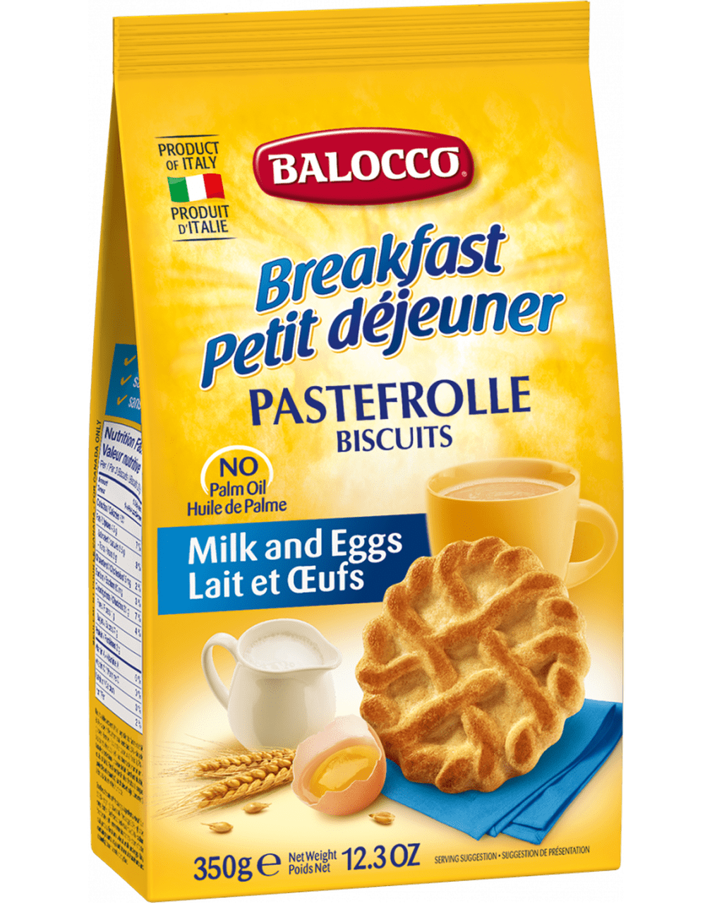 Pastefrolle Biscotti Frollini, by Balocco 12.3 oz - [Premium Italian Food at Home ]