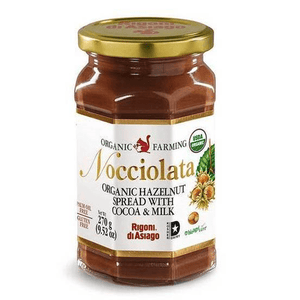 Dairy Free Organic Hazelnut & Cocoa Spread by Rigoni di Asiago - 9.52 oz - [Premium Italian Food at Home ]