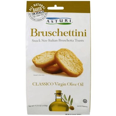 Bruschettini Extra Virgin Olive Oil & sea Salt By Astur 4.2 oz - [Premium Italian Food at Home ]