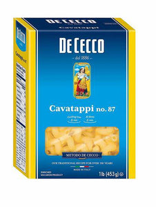 Cavatappi Pasta # 87 By De Cecco - [Premium Italian Food at Home ]