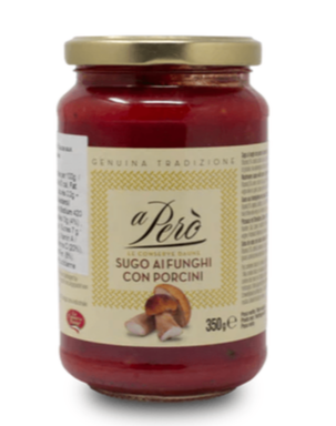 Porcini Mushroom Sauce, by A Pero' 10 oz - [Premium Italian Food at Home ]