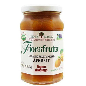 Fiordifrutta Apricot Fruit Spread - by Rigoni di Asiago 8.8 oz - [Premium Italian Food at Home ]