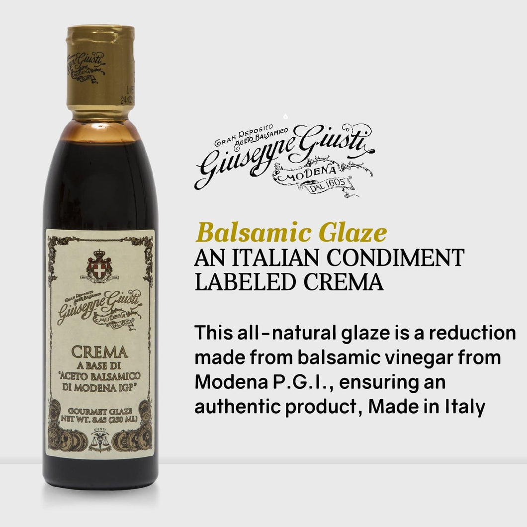 Gourmet Glaze with Balsamic Vinegar of Modena by Giusti - 8.4 fl oz - [Premium Italian Food at Home ]