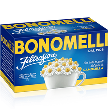 Load image into Gallery viewer, Bonomelli Chamomile Flowers Herbal Tea, 14 Bags, 0.99 oz (28 g)
