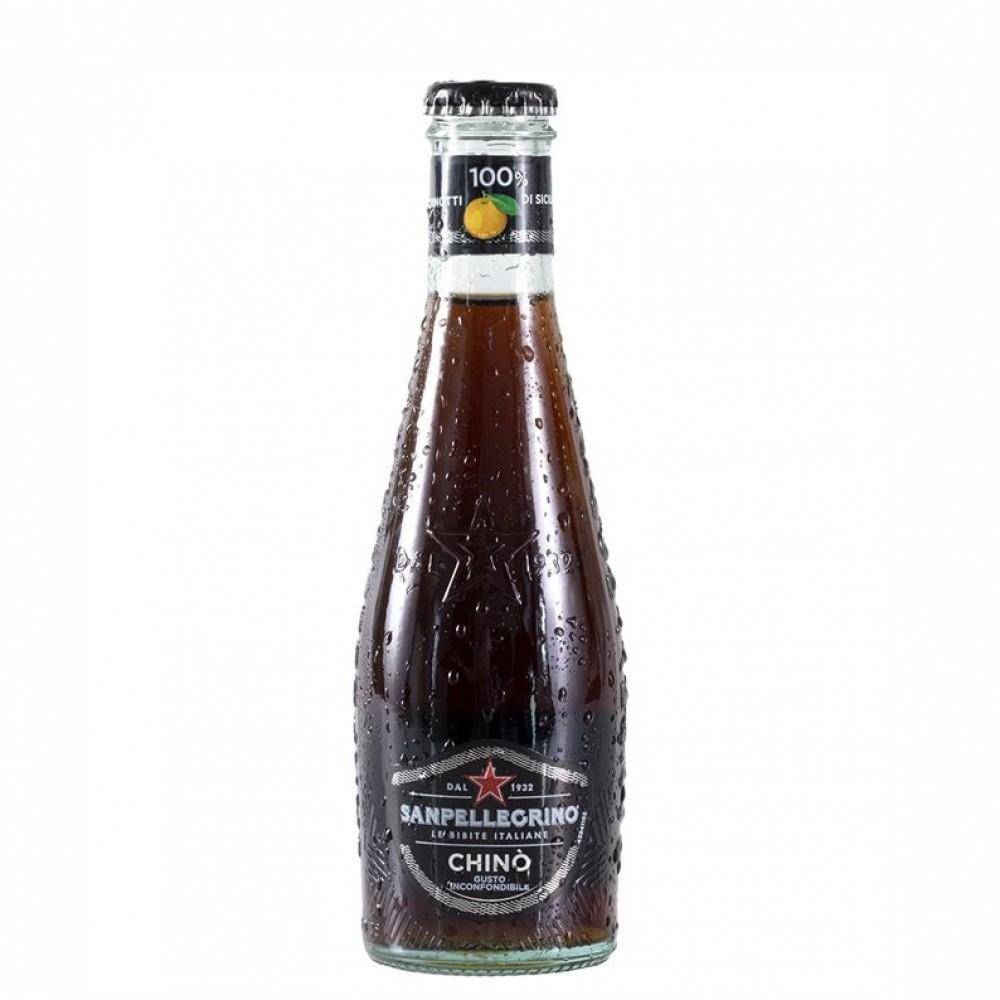 San Pellegrino Chinotto Glass organic 6.8oz pack of 4 - [Premium Italian Food at Home ]