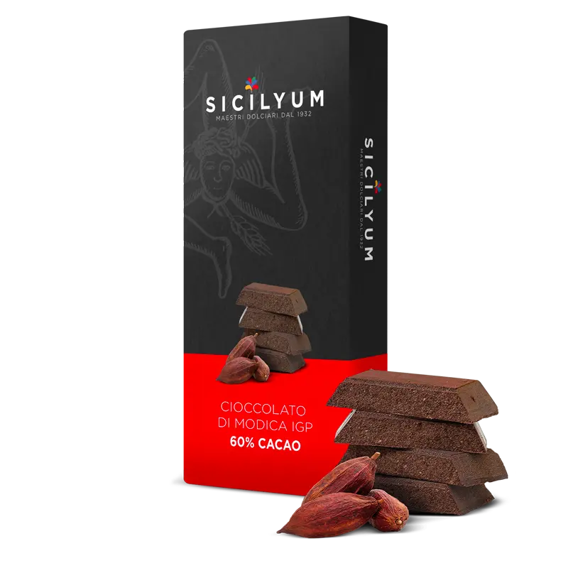 Sicilyum IGP Modica Chocolate 60% Cocoa 2.65 oz