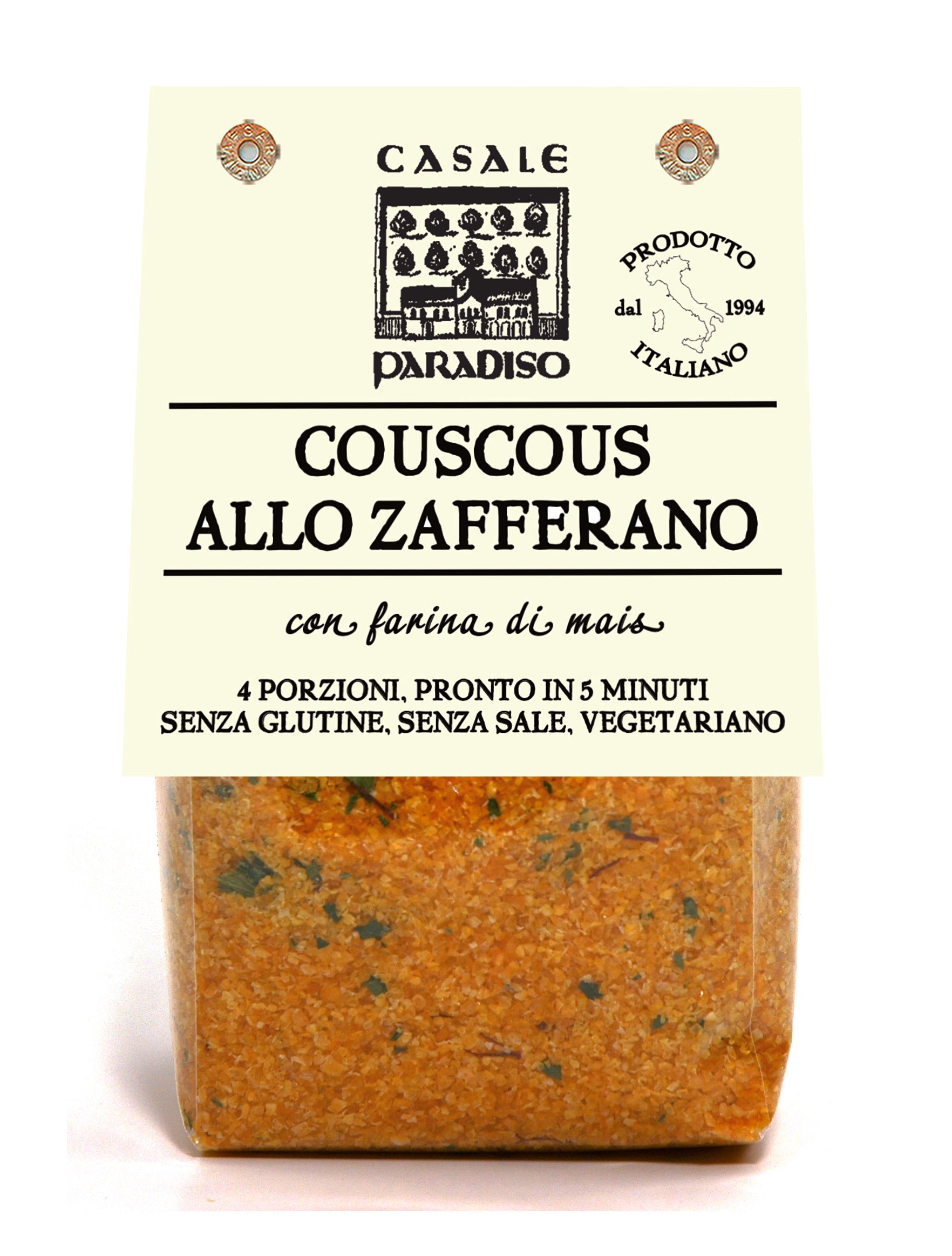 Corn Couscous with Mushroom , By Casale Paradiso 7 oz