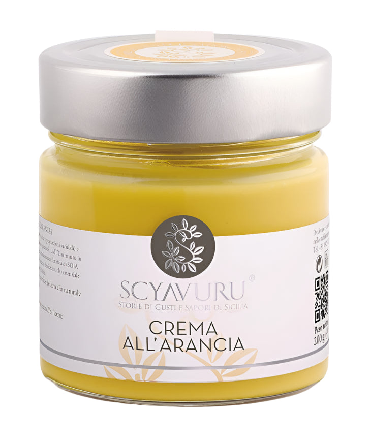 Orange Cream Spread, by Scyavuru 6.3 oz - [Premium Italian Food at Home ]