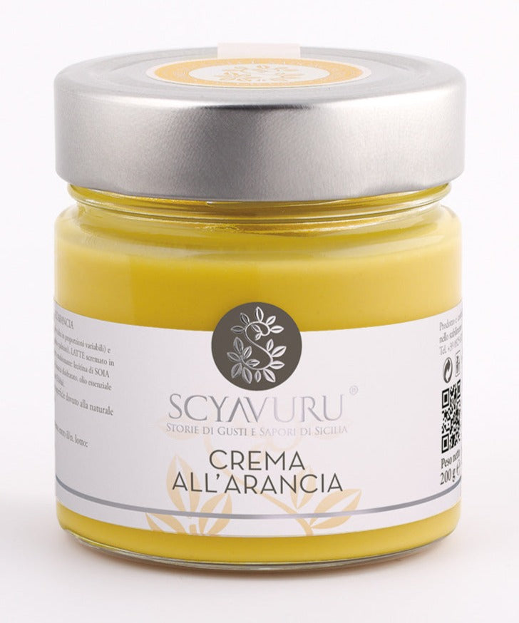 Orange Cream Spread, by Scyavuru 6.3 oz - [Premium Italian Food at Home ]
