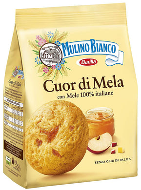 Cuor di Mela Apple Cookies by Mulino Bianco - 8.8 oz. - [Premium Italian Food at Home ]