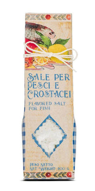 Casarecci Flavored Salt  for Fish and Shellfish by Casaracci di Calabria 7 oz - [Premium Italian Food at Home ]