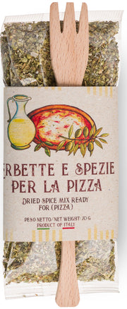 Ready Spice-Mix for Pizza's Herbs and Spices by Casarecci di Calabria - 2.46 oz. SPICES PREMIUM ITALIAN FOOD AT HOME 