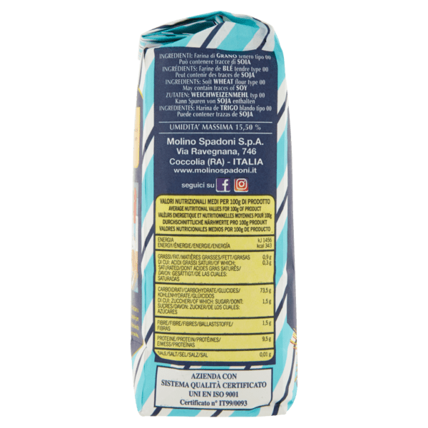 Soft Wheat "00" Flour Gran Miller by Molino Spadoni - 2.2 lb - [Premium Italian Food at Home ]