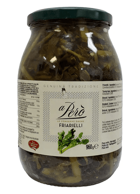 Friarielli Broccoli Rabe Jar, by A Pero  2.1 lbs - [Premium Italian Food at Home ]