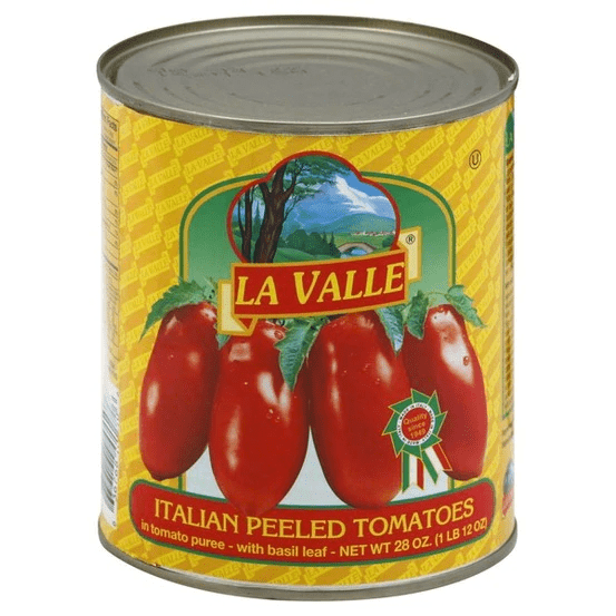 Italian Peeled Tomatoes - by La Valle 28.oz - [Premium Italian Food at Home ]