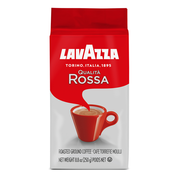 Lavazza Red Qualità Rossa  Coffee Ground Brick- 8 oz.