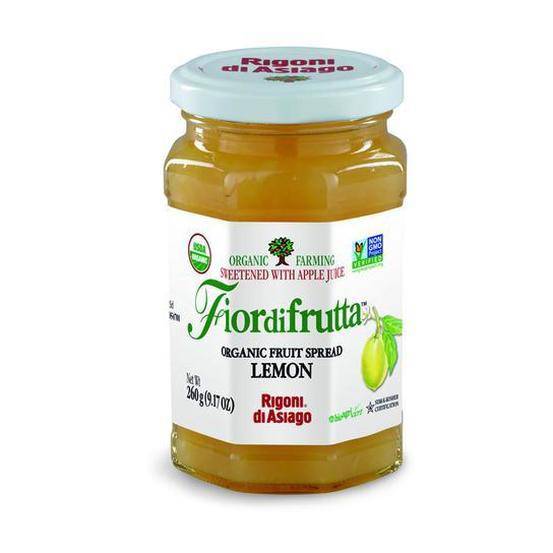 Organic Lemon Fruit Spread by Rigoni di Asiago 8.8 oz - [Premium Italian Food at Home ]