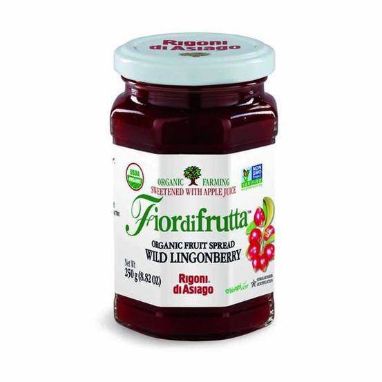 Organic wild Lingoberry Fruit Spread by Rigoni di Asiago 8.8 oz - [Premium Italian Food at Home ]