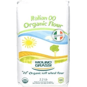 Organic Italian "00" Soft Wheat Flour by Molino Grassi - 2.2 lb. - [Premium Italian Food at Home ]