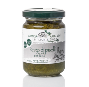 Organic Pea Pesto, by Granda Tradizioni 4.6 oz - [Premium Italian Food at Home ]