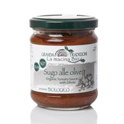 Organic Tomato Sauce with Olives, by Granda Tradizioni 6.34 oz - [Premium Italian Food at Home ]