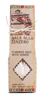 Casarecci Flavored Salt with Ginger Zenero by Casaracci di Calabria 7 oz - [Premium Italian Food at Home ]