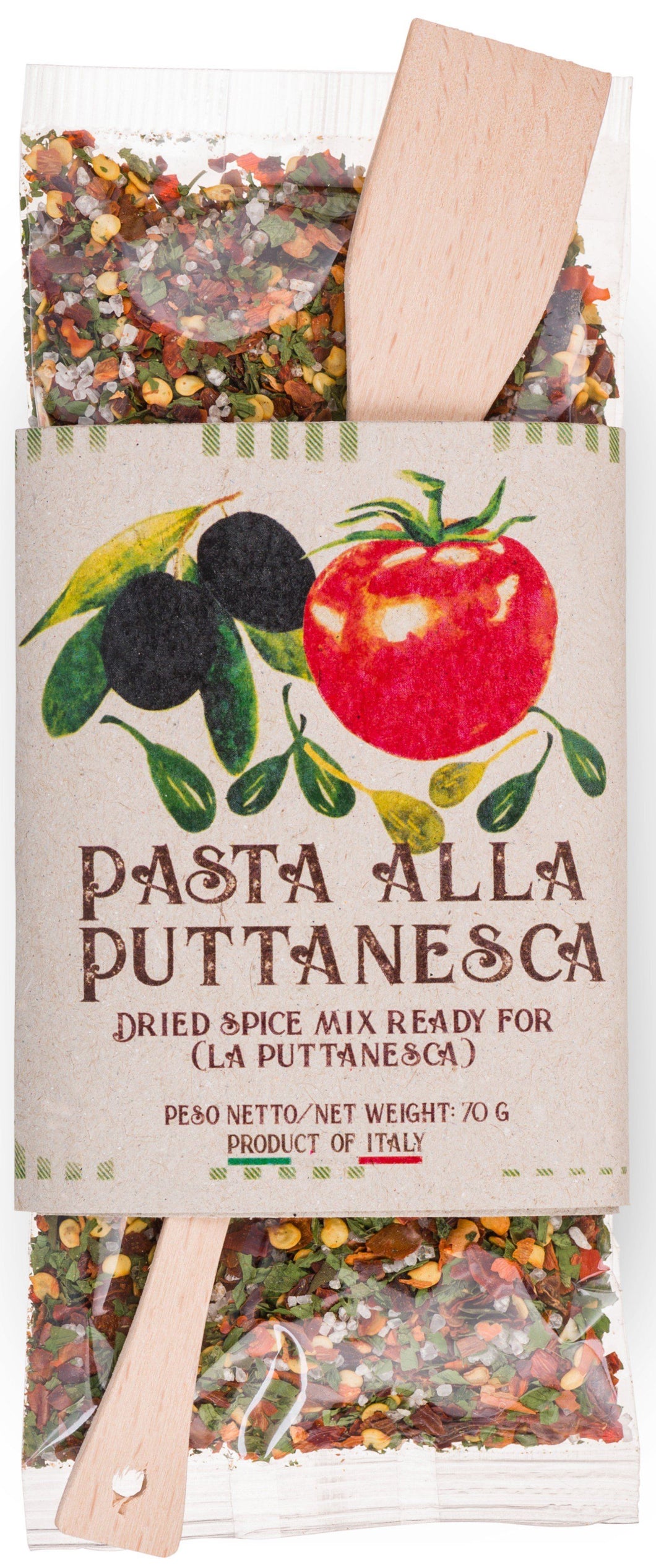 Ready Spice-Mix for Pasta alla Puttanesca by Casarecci di Calabria - 2.46 oz SPICES PREMIUM ITALIAN FOOD AT HOME 