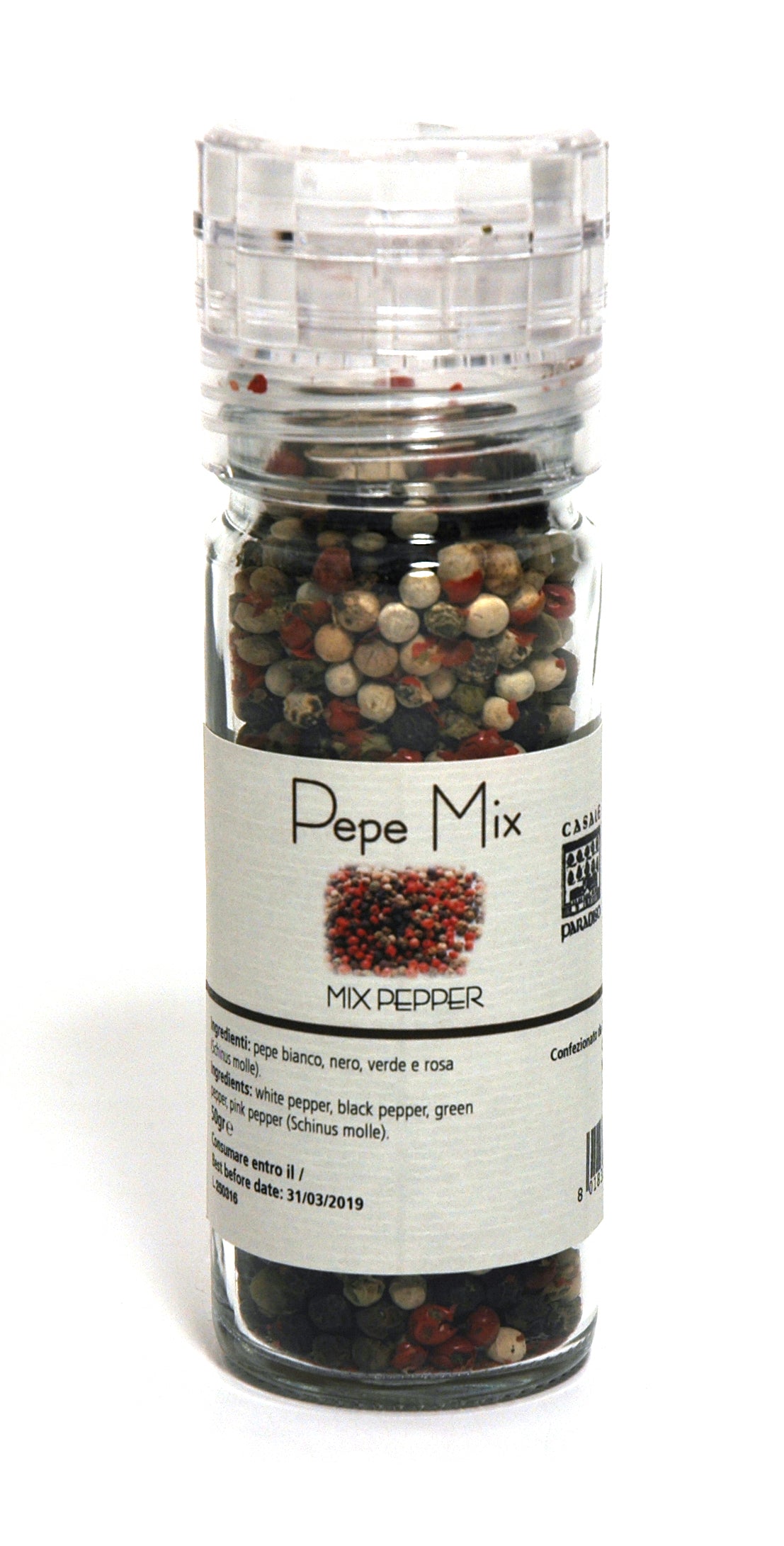 Peppercorn Mixture Grinder, by Casale Paradiso 50 gr