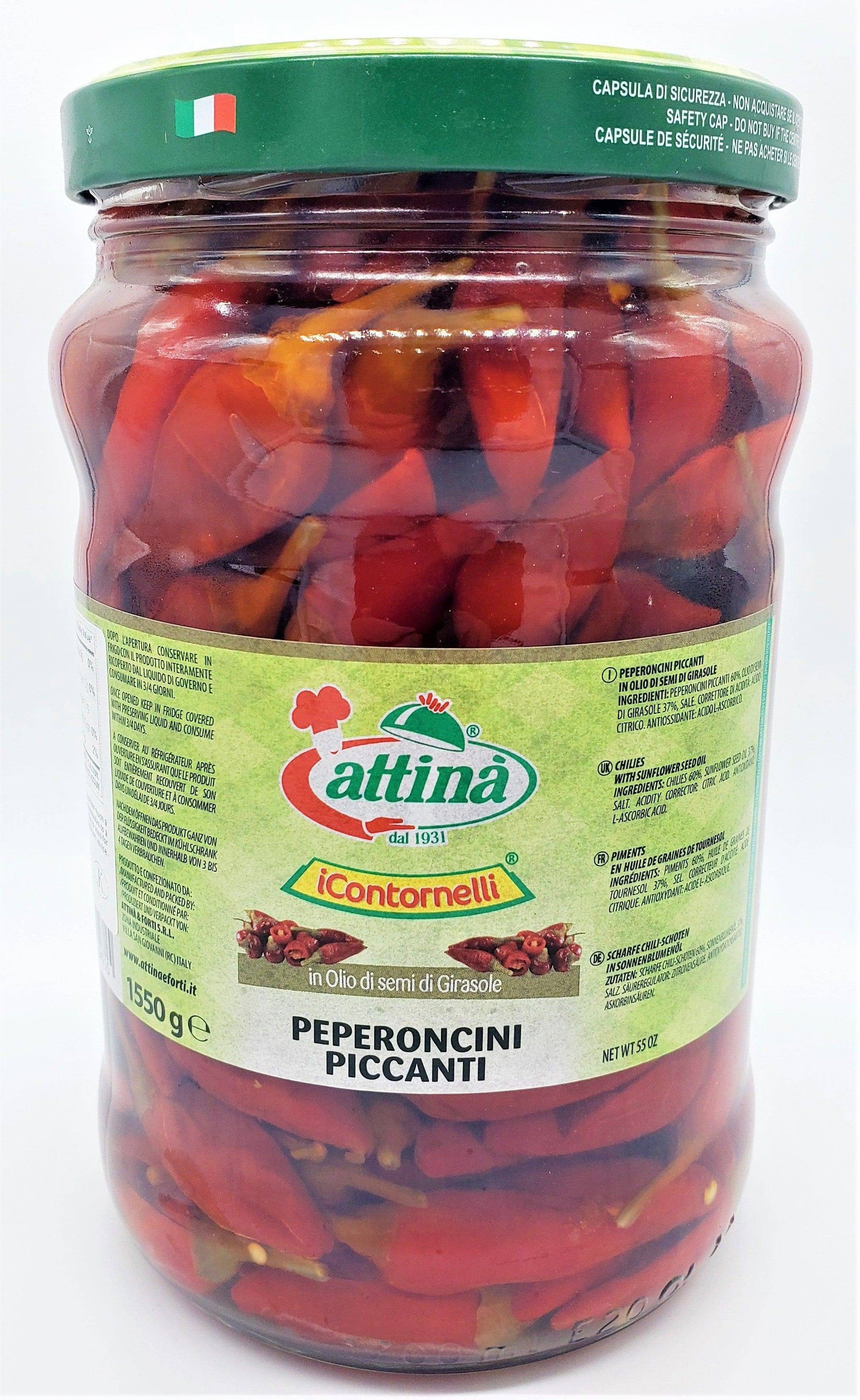 Calabrian Hot Chili Pepper "I Contornelli" by Attina' 55oz - [Premium Italian Food at Home ]