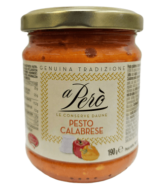 Pesto Calabrese by A Pero'  6.7 oz - [Premium Italian Food at Home ]