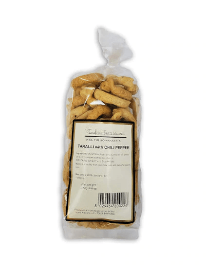 Taralli Red Pepper Peperoncino by Beato Giacomo, 250 grams - [Premium Italian Food at Home ]