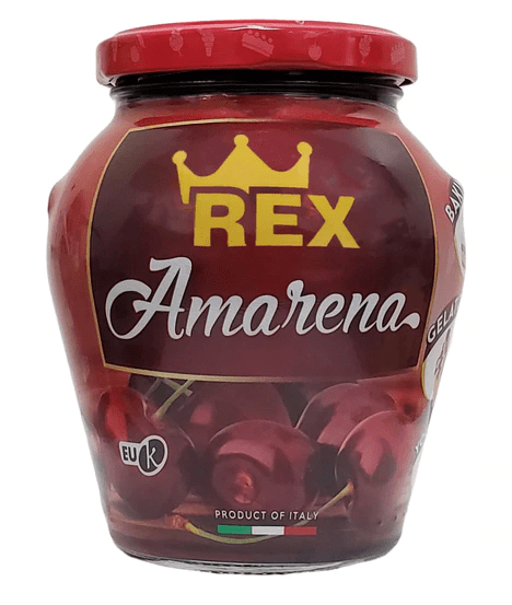 Amarena Cherries in Syrup, by Rex 16 oz - [Premium Italian Food at Home ]