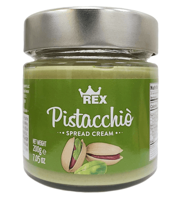 Pistacchio Cream Spread, by Rex 7 oz - [Premium Italian Food at Home ]
