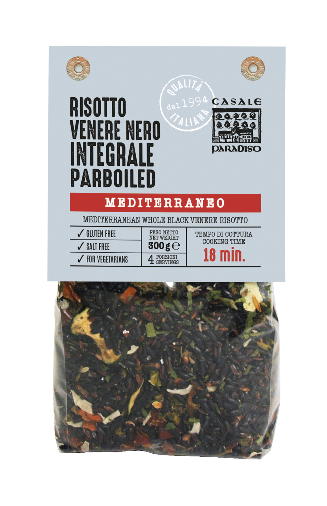 Mediterranean Whole Black Venere Risotto, By Casale Paradiso 10.58 oz